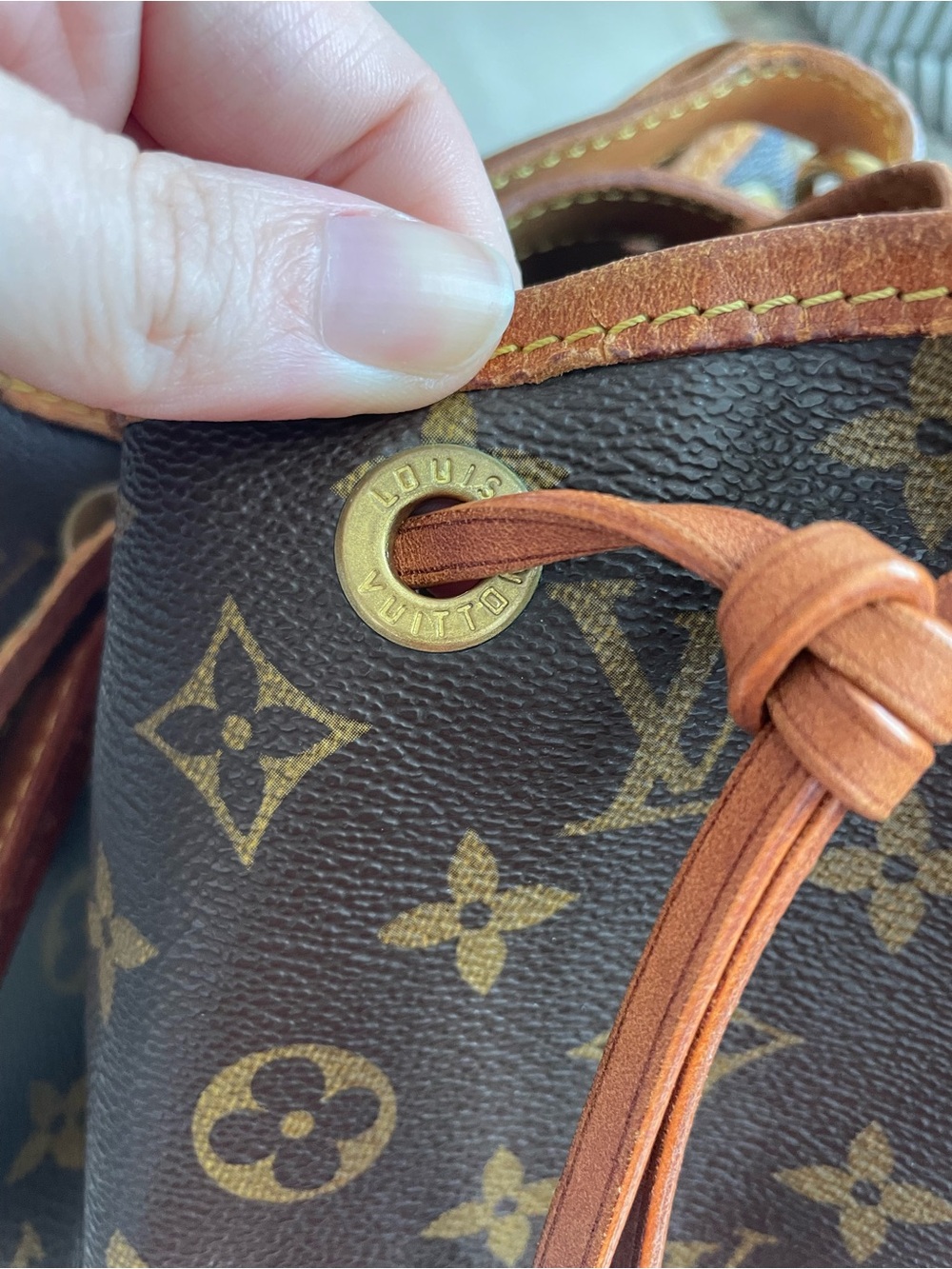 Vintage 1995 Louis Vuitton Petite Noe Monogram Canvas Bucket Bag Shoulder Bag - Picture 12 of 17